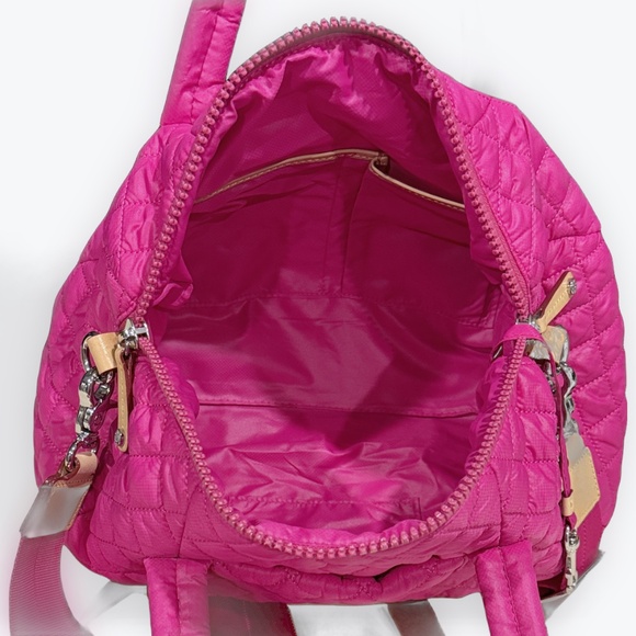 Mz Wallace Pink Top Handle Bag Convertible Satchel Crossbody PRISTINE - Picture 11 of 12